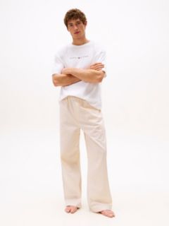 TH Original Poplin Relaxed Pyjama Bottoms — Beige 1