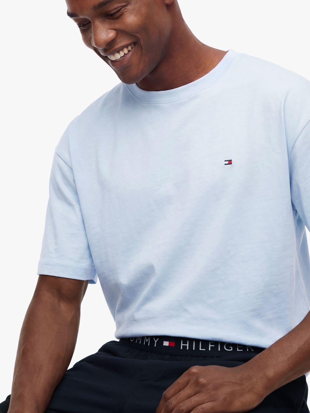 TH Original T-Shirt And Shorts Pyjama Set — Purple