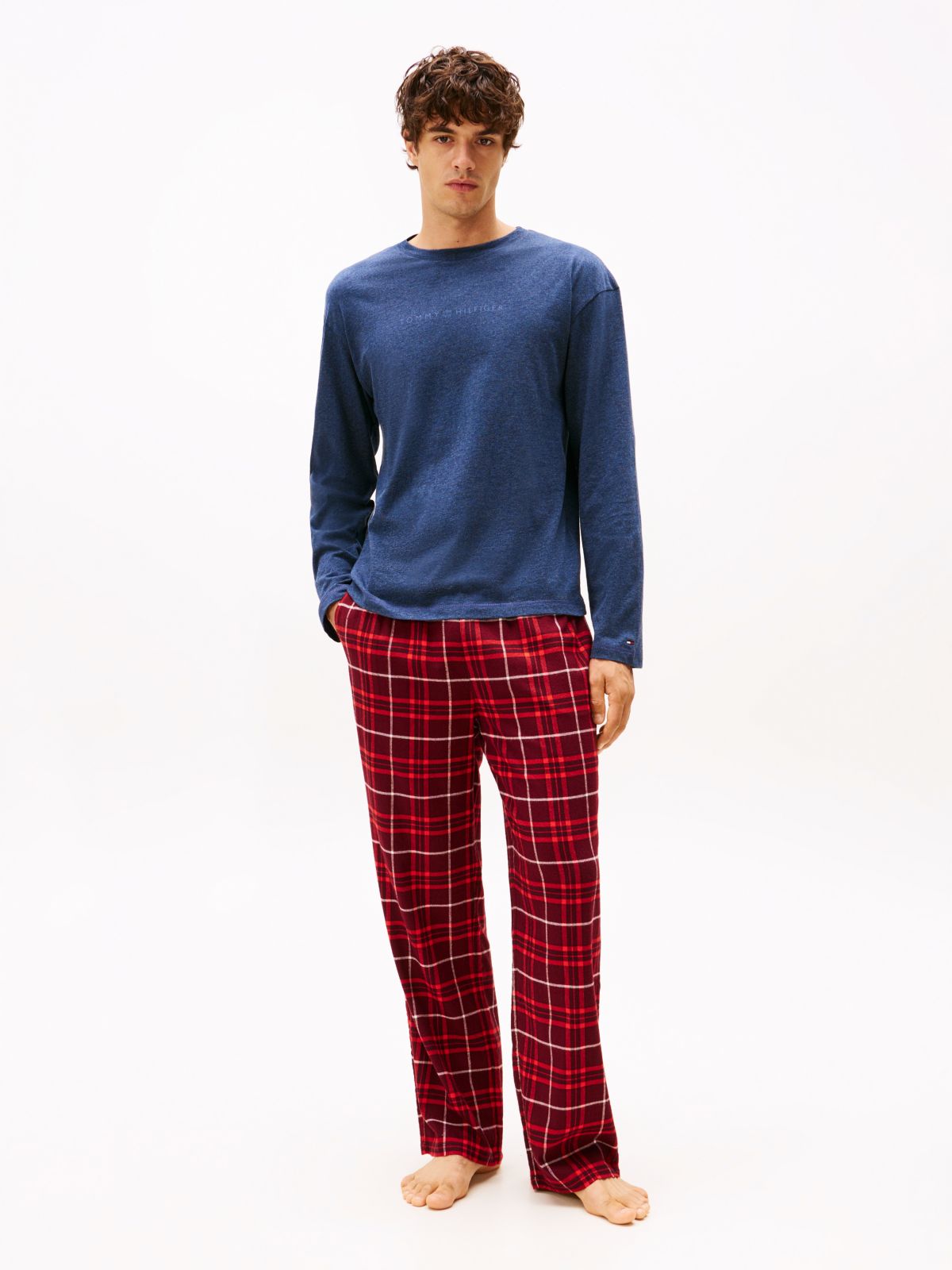 TH Original Long Sleeve Lounge T-Shirt — Blue