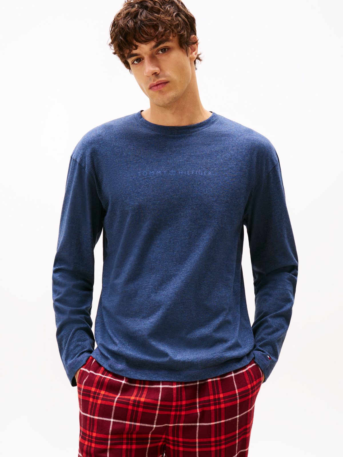 TH Original Long Sleeve Lounge T-Shirt — Blue
