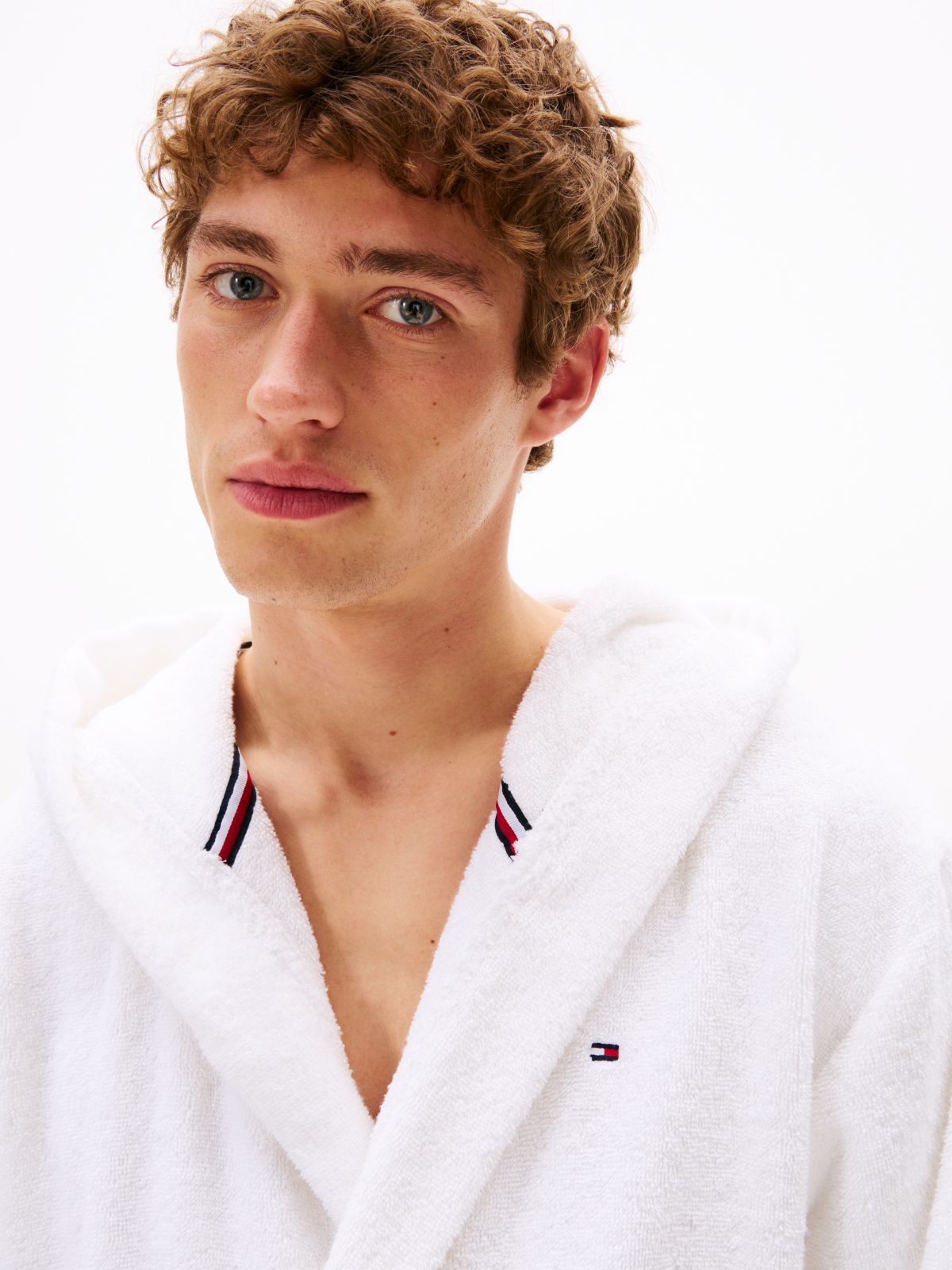 TH Original Towelling Hooded Robe — White