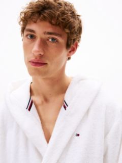 TH Original Towelling Hooded Robe — White 2