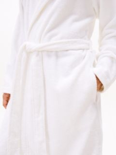 TH Original Towelling Hooded Robe — White 3