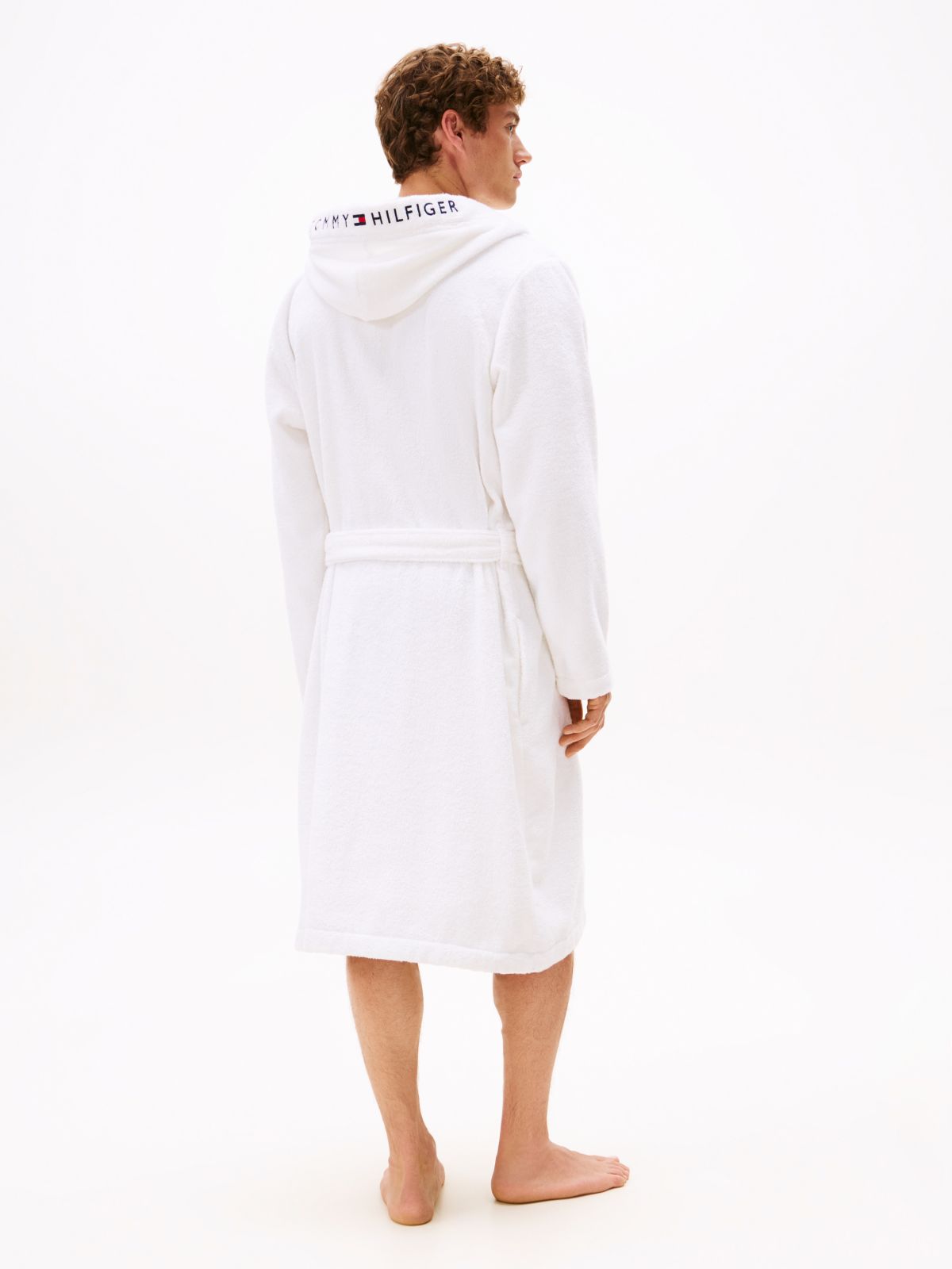 TH Original Towelling Hooded Robe — White