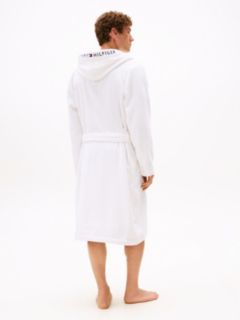 TH Original Towelling Hooded Robe — White 4