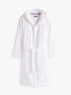 TH Original Towelling Hooded Robe — White 5