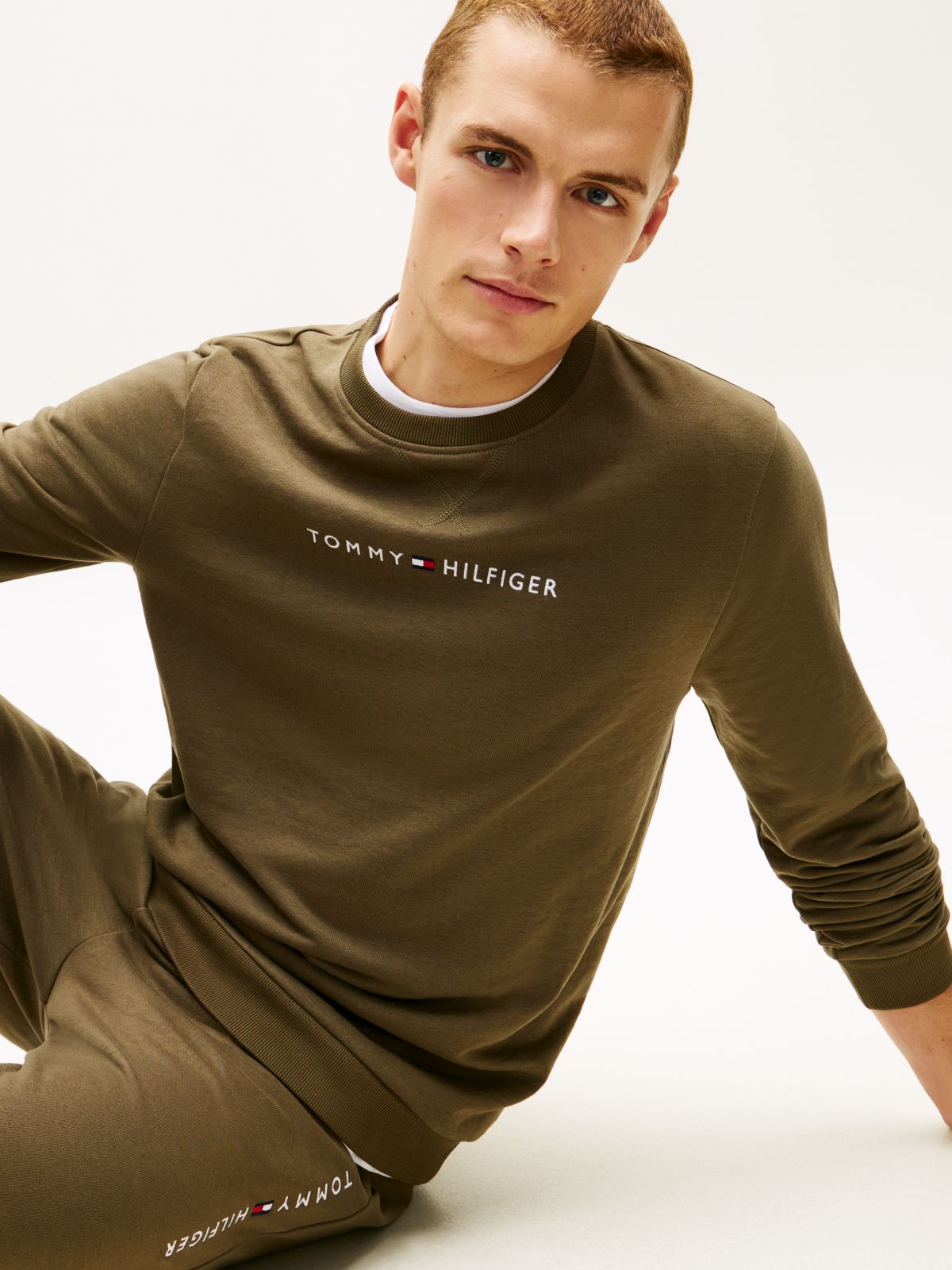 TH Original French Terry Lounge Sweatshirt — Khaki