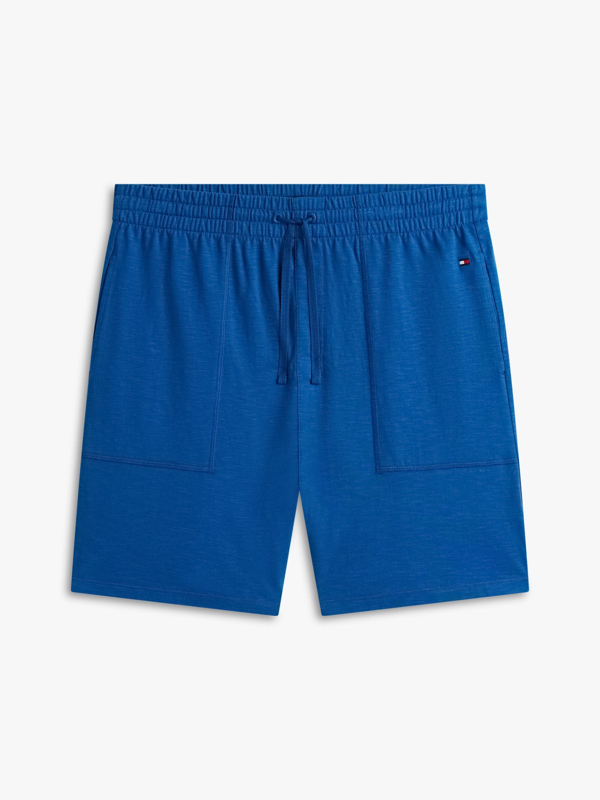 Essential Textured Jersey Pyjama Shorts — Blue