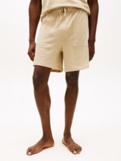 Essential Textured Jersey Pyjama Shorts — Khaki 2