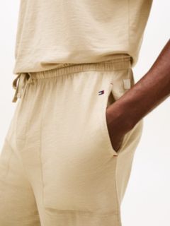 Essential Textured Jersey Pyjama Shorts — Khaki 3