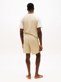 Essential Textured Jersey Pyjama Shorts — Khaki 4