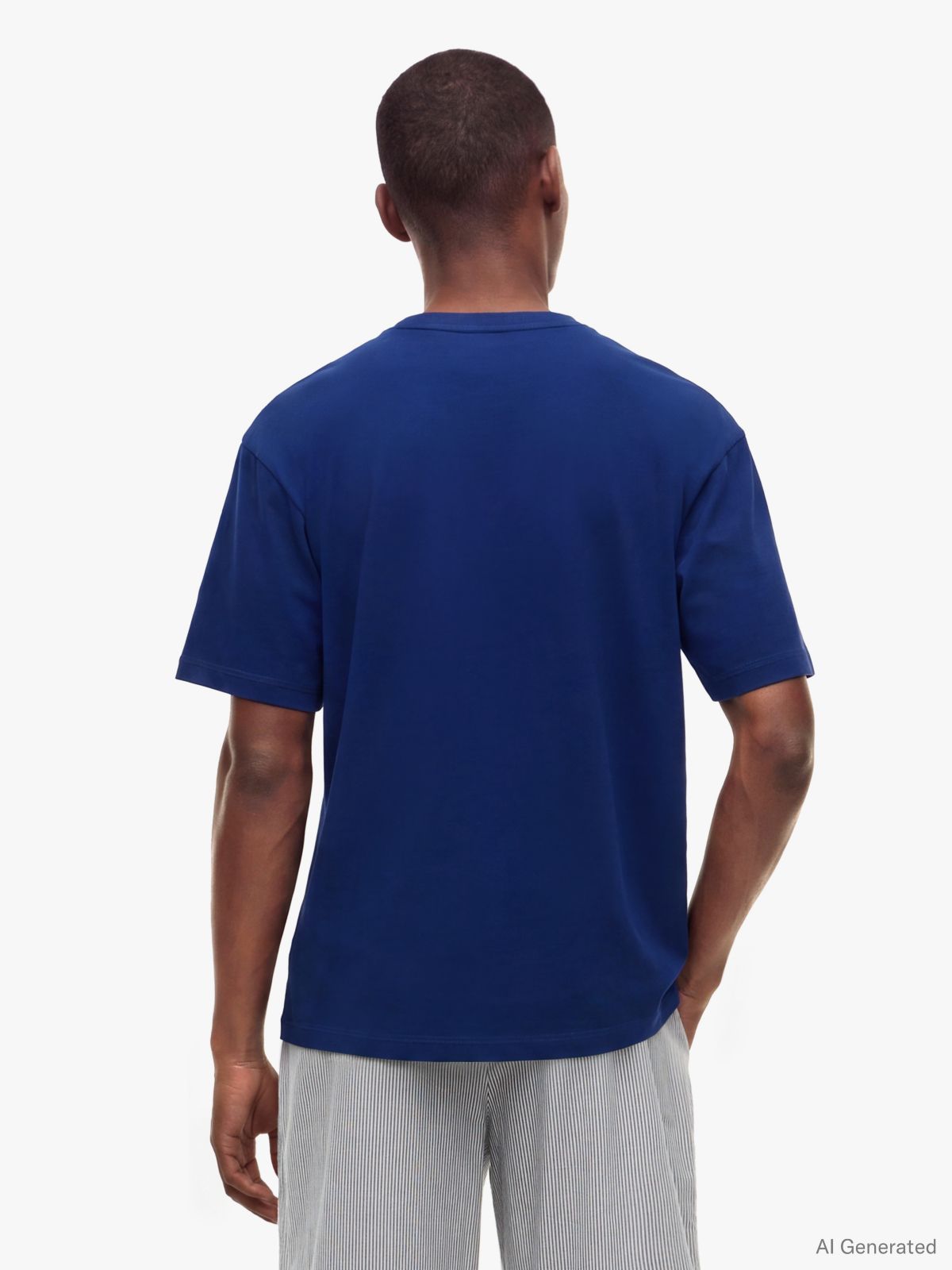 TH Original Logo Relaxed Lounge T-Shirt — Blue