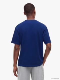 TH Original Logo Relaxed Lounge T-Shirt — Blue 3