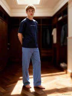 TH Original Logo Relaxed Lounge T-Shirt — Blue 5