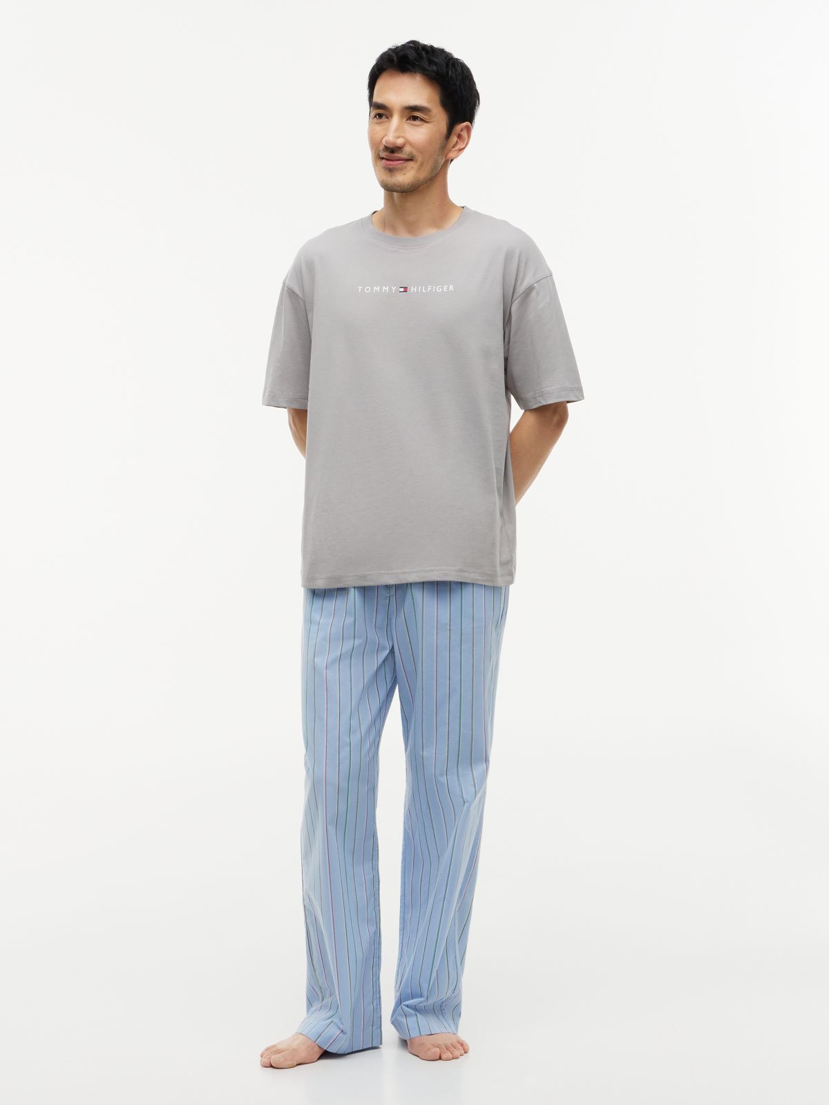 TH Original Logo Relaxed Lounge T-Shirt — Grey