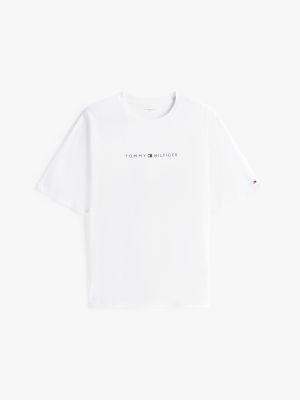 weiß original lounge-t-shirt mit logo für herren - tommy hilfiger