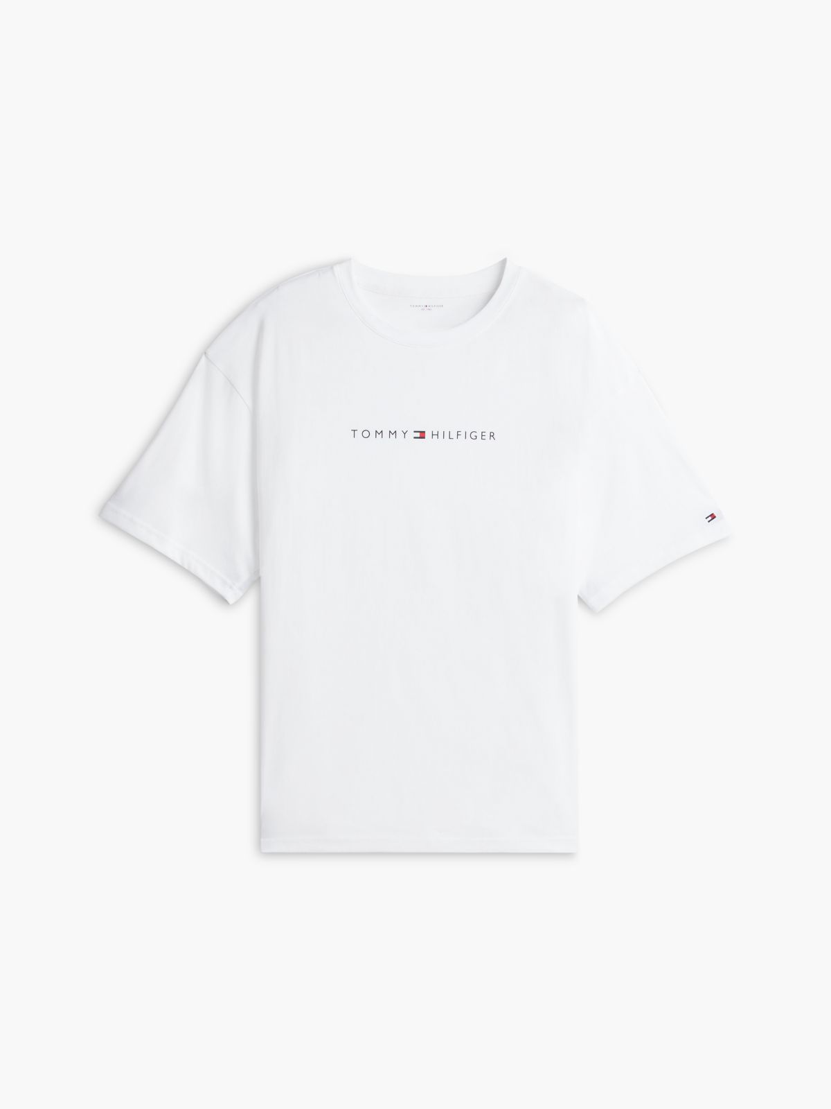 TH Original Logo Relaxed Lounge T-Shirt — White