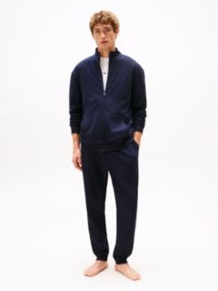 TH Original Logo Zip-Thru Lounge Sweatshirt — Blue 3