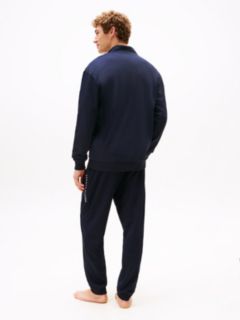 TH Original Logo Zip-Thru Lounge Sweatshirt — Blue 4