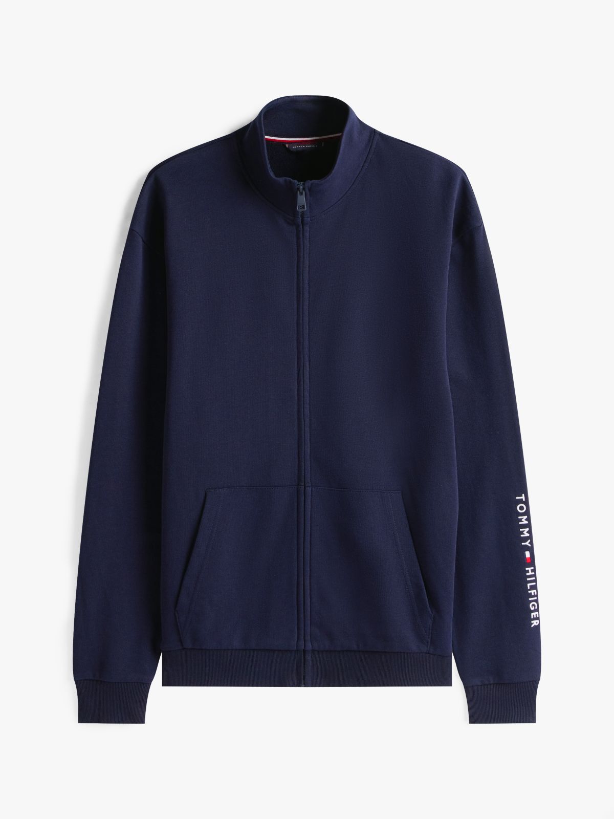 TH Original Logo Zip-Thru Lounge Sweatshirt — Blue