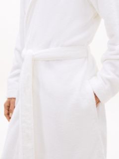 TH Original Shawl Collar Towelling Robe — White 3