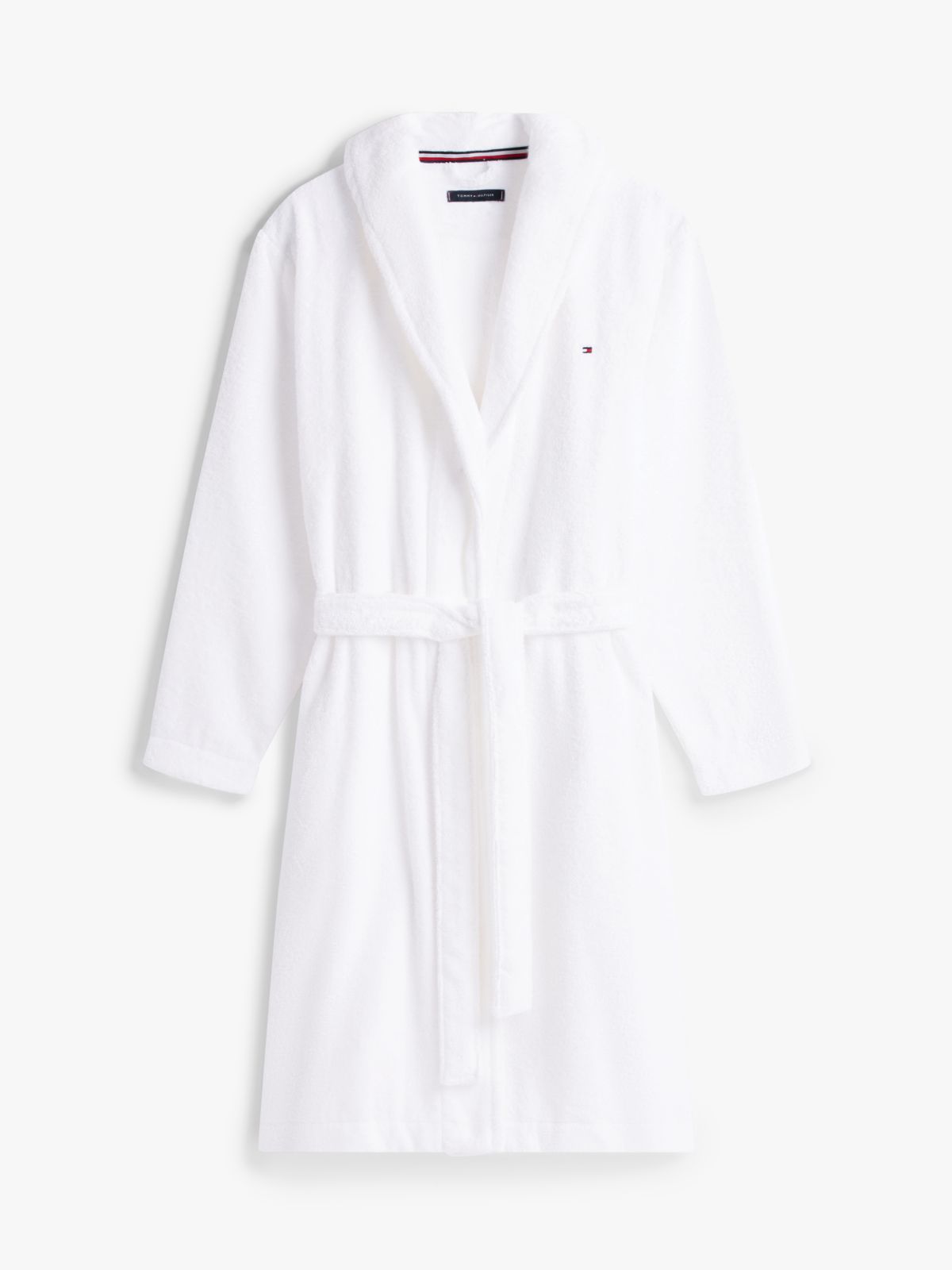 TH Original Shawl Collar Towelling Robe — White
