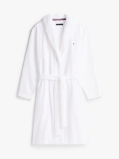 TH Original Shawl Collar Towelling Robe — White 6