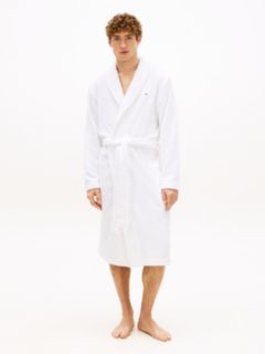 TH Original Shawl Collar Towelling Robe — White 1
