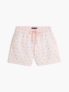 Ithaca Embroidery Mid Length Swim Shorts — Pink 5