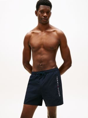 short de bain mi-long original à logo blue pour hommes tommy hilfiger
