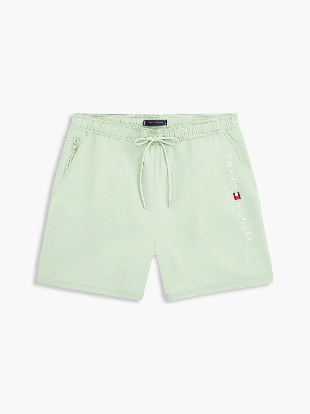 Original Logo Mid Length Swim Shorts — Grey