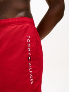 Original Logo Mid Length Swim Shorts — Red 3