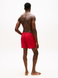 Original Logo Mid Length Swim Shorts — Red 4