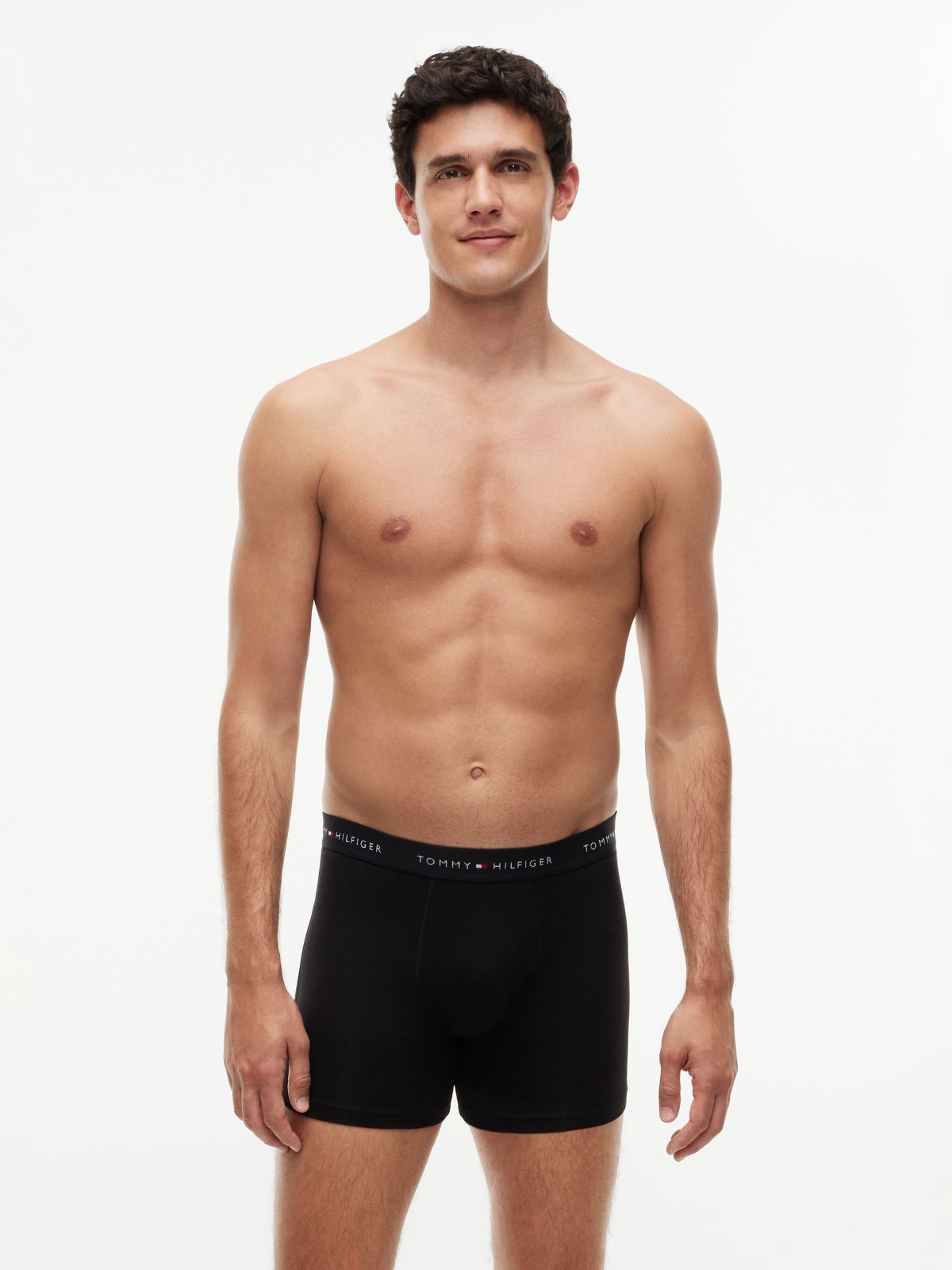 5-Pack Signature Logo Waistband Boxer Briefs — Black