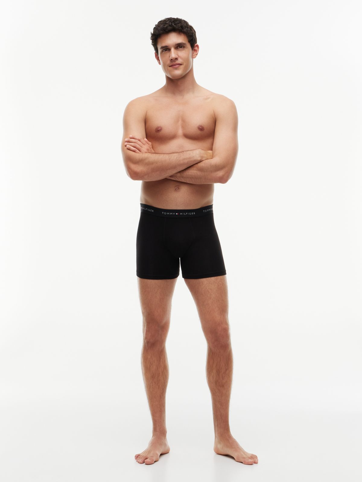 5-Pack Signature Logo Waistband Boxer Briefs — Black