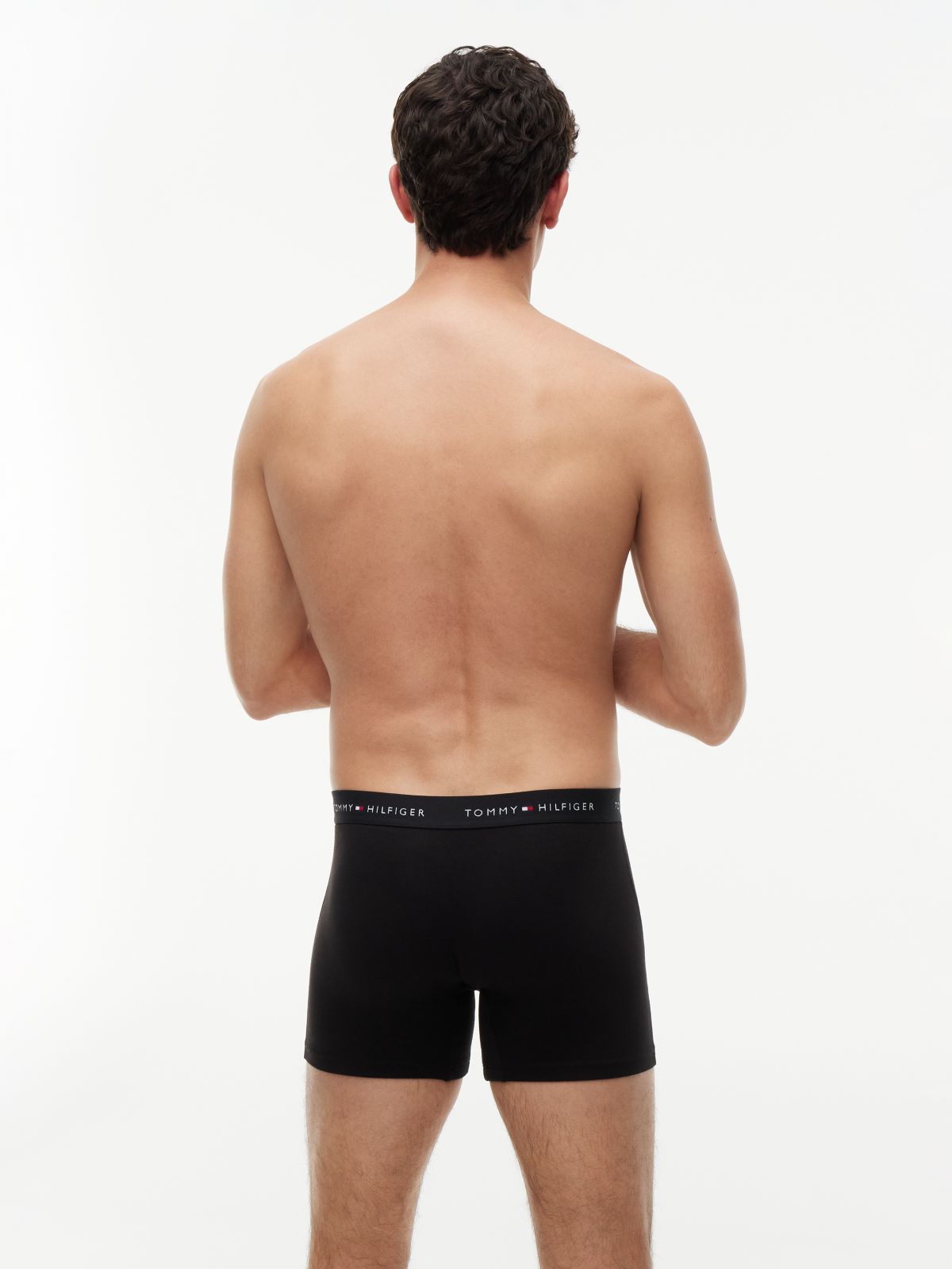 5-Pack Signature Logo Waistband Boxer Briefs — Black