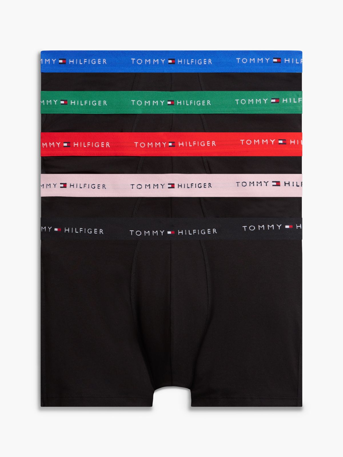 5-Pack Signature Logo Waistband Boxer Briefs — Red