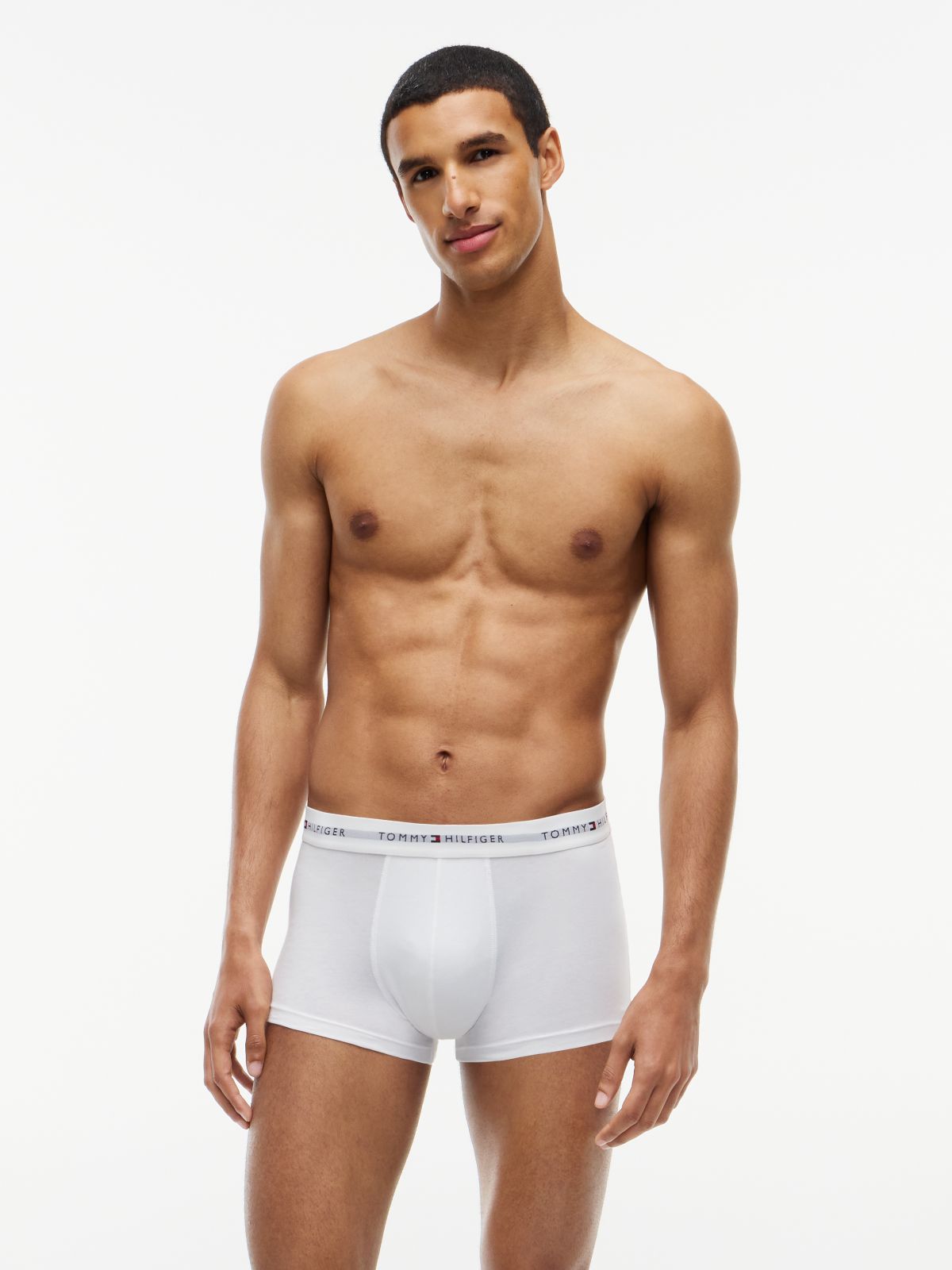 3-Pack Signature Waistband Low Rise Trunks — Red