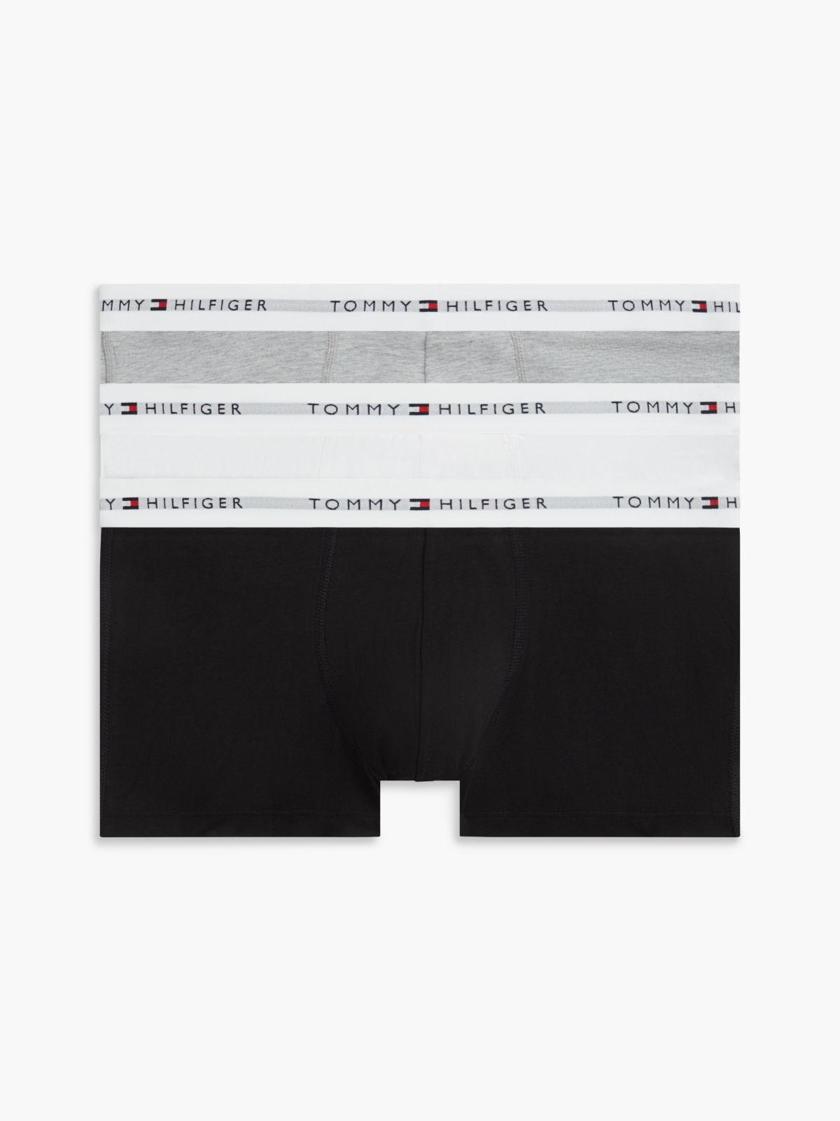 3-Pack Signature Waistband Low Rise Trunks — Red