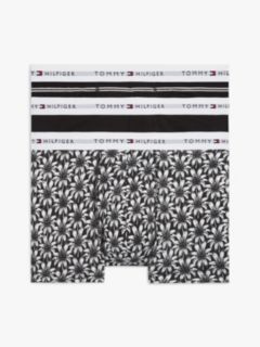 3-Pack Signature Waistband Print Trunks — Black 1