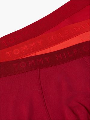 3 pack boxer aderenti con logo tono su tono beige da uomini tommy hilfiger