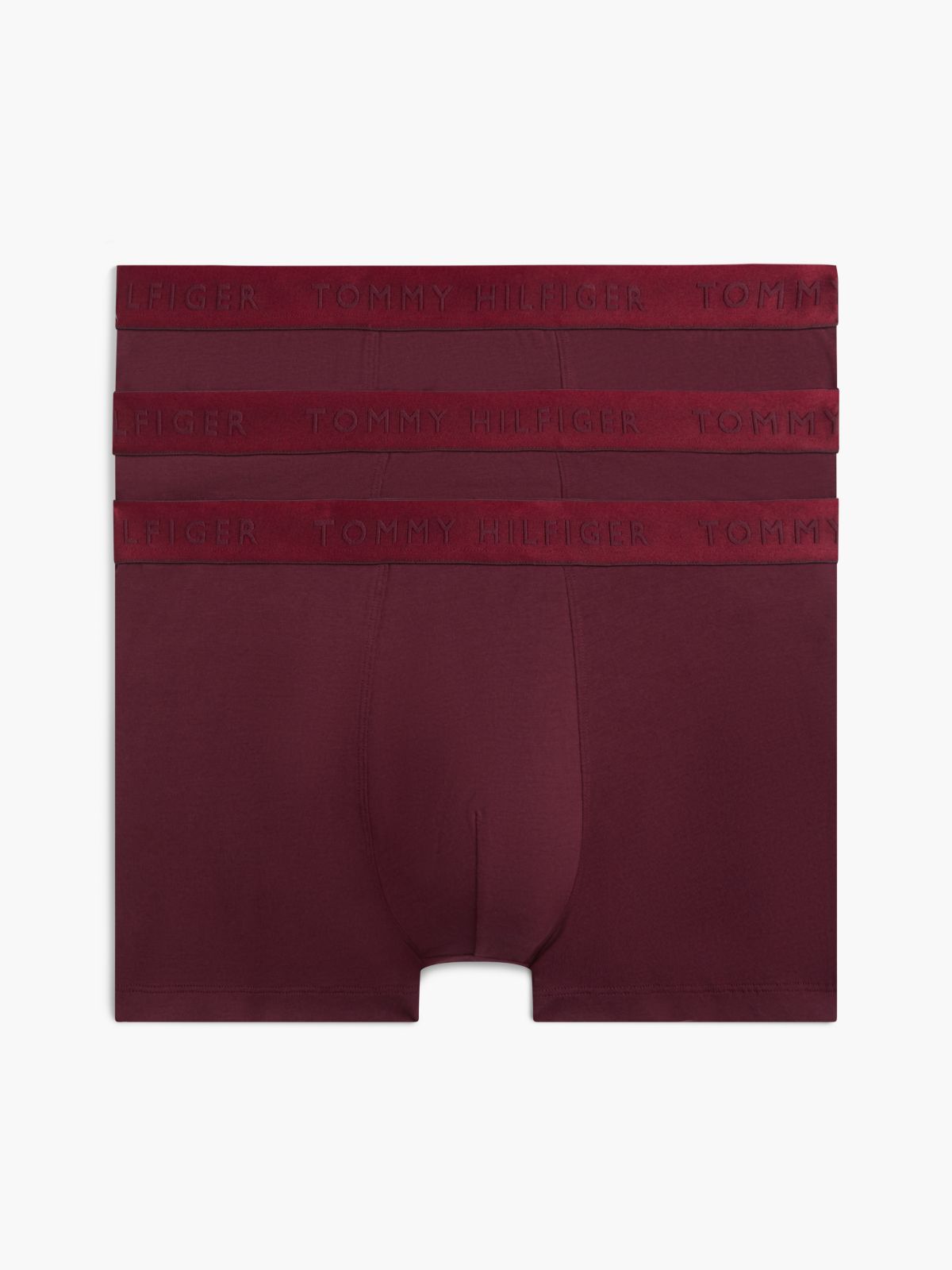 3-Pack Everyday Luxe Tonal Logo Trunks — Black