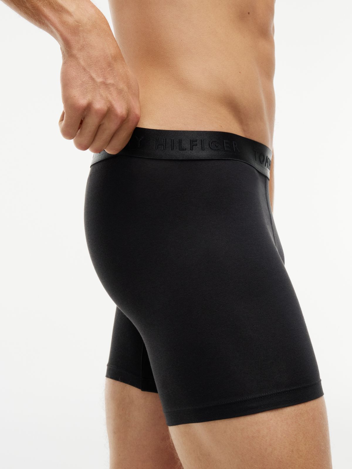3-Pack Everyday Luxe Tonal Boxer Briefs — Black