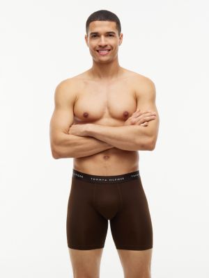 multi 3-pack signature microfibre long boxer briefs for men tommy hilfiger