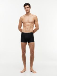 3-Pack Signature Waistband Trunks — Black 3