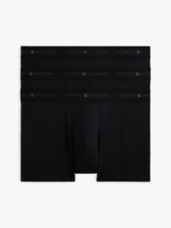 3-Pack Signature Waistband Trunks — Black 1