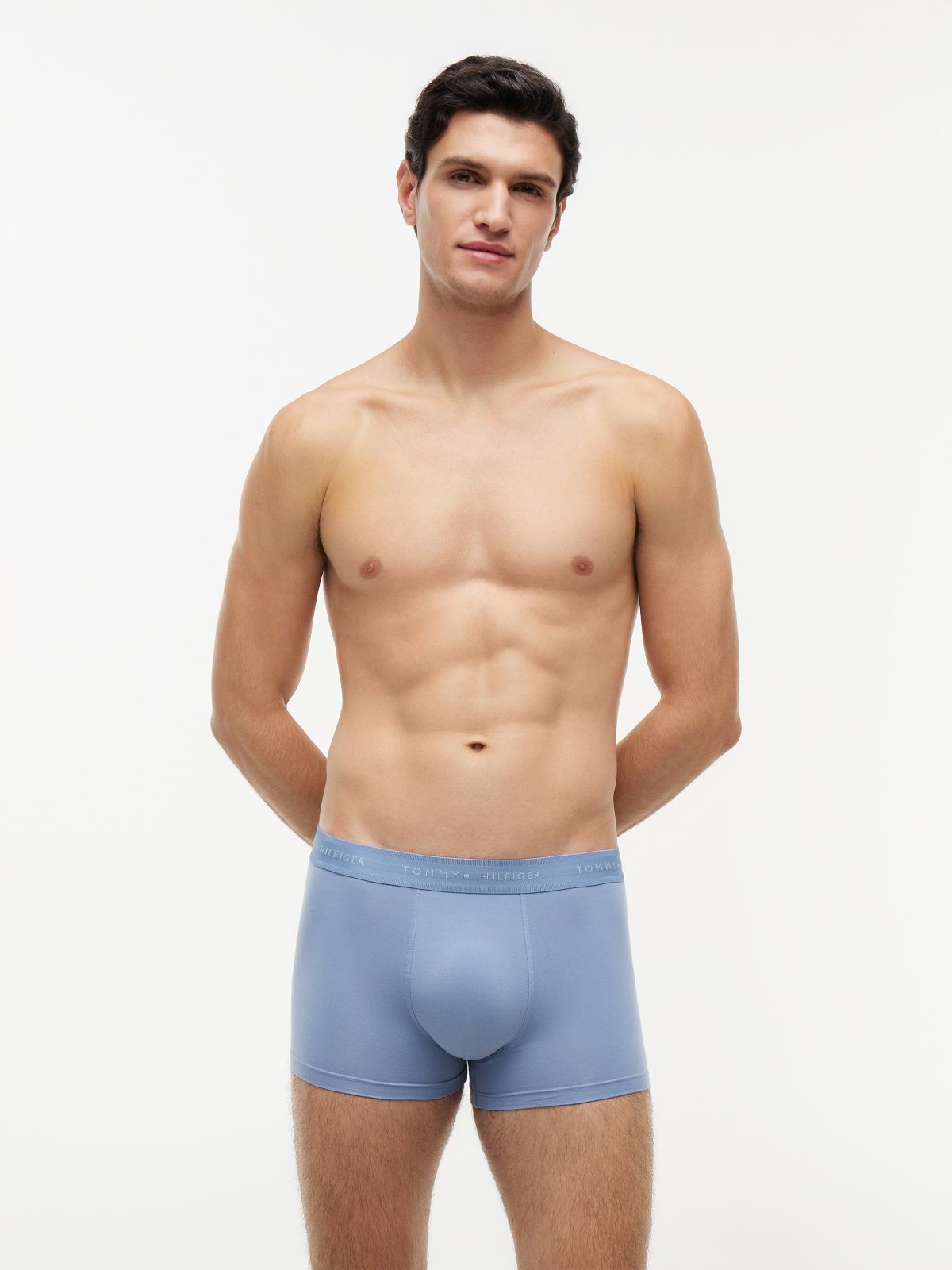 3-Pack Signature Waistband Trunks — Pink