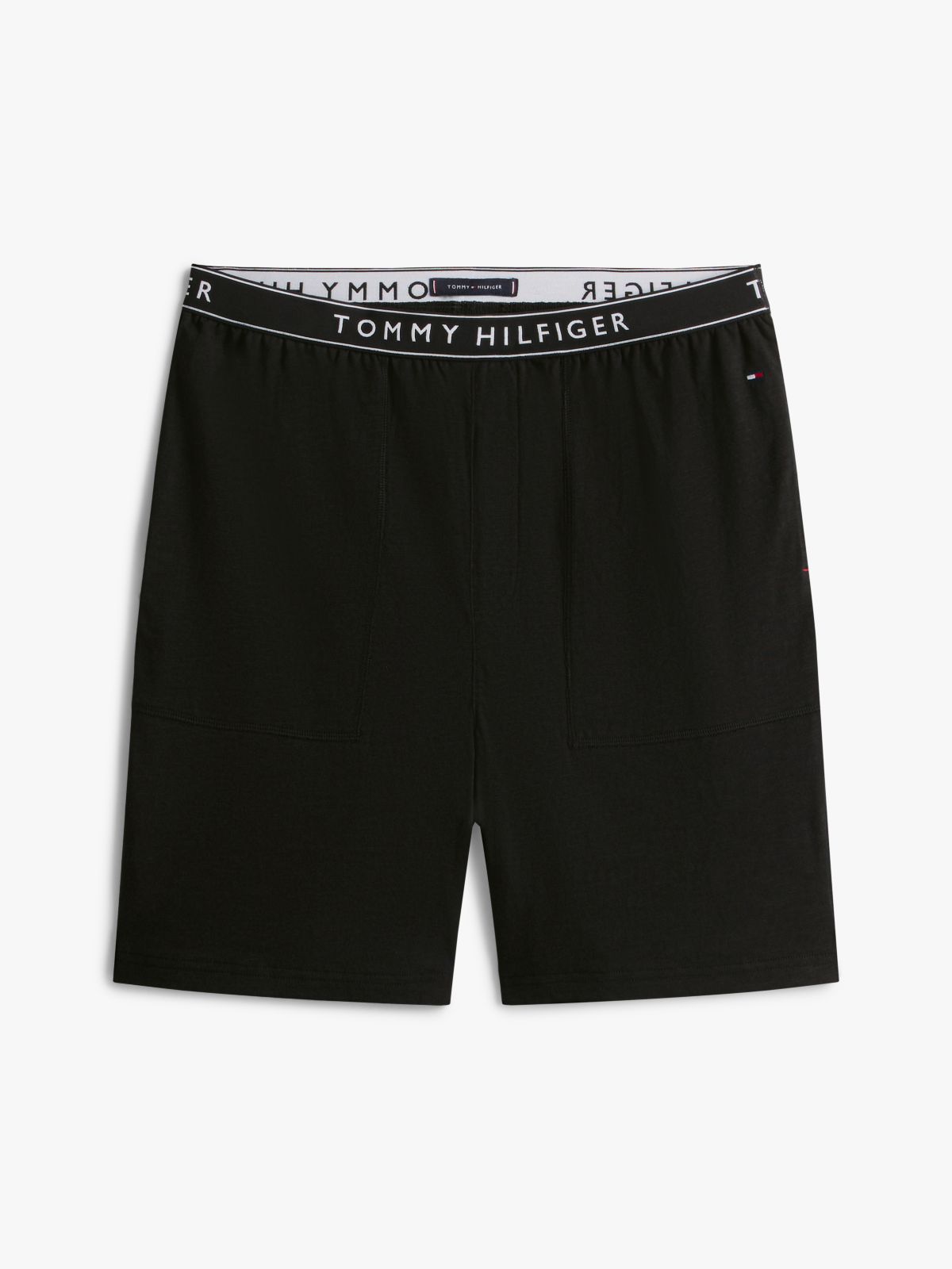 Essential Textured Jersey Shorts Pyjama Set — Red
