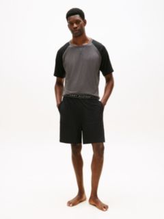 Essential Textured Jersey Shorts Pyjama Set — Red 1