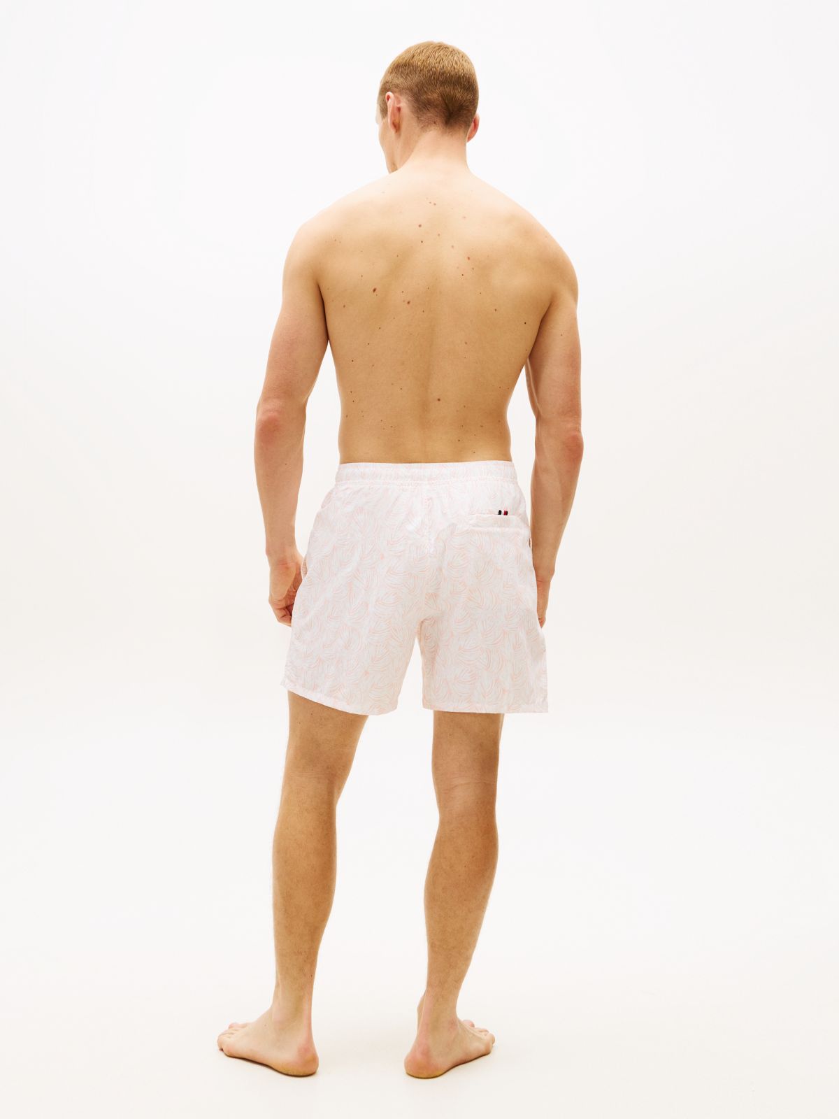 Original Print Mid Length Swim Shorts — Pink